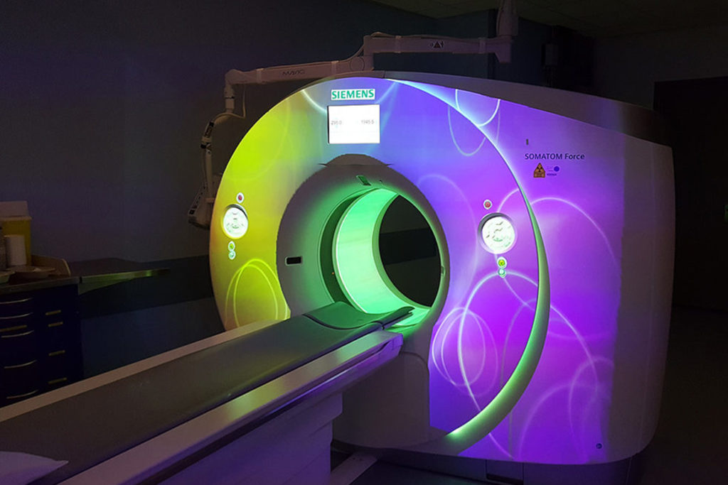 MRI Safe Video Projection System for MR CT RT